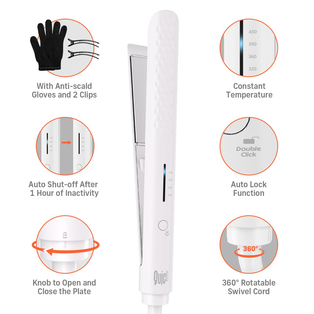 Quico Hair Straightener travel size — compact for global travel.