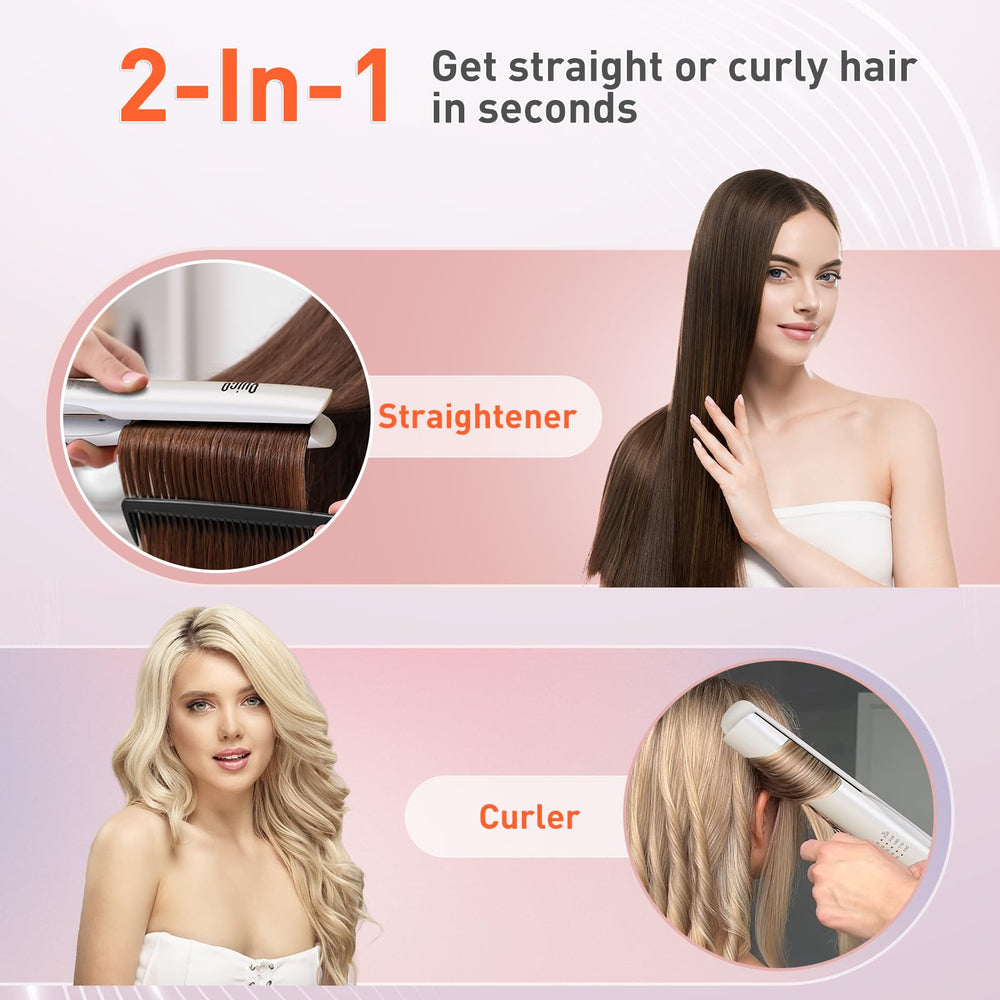 Quico Upgrade Hair Straightener offers five heat settings for safe styling on all hair types.