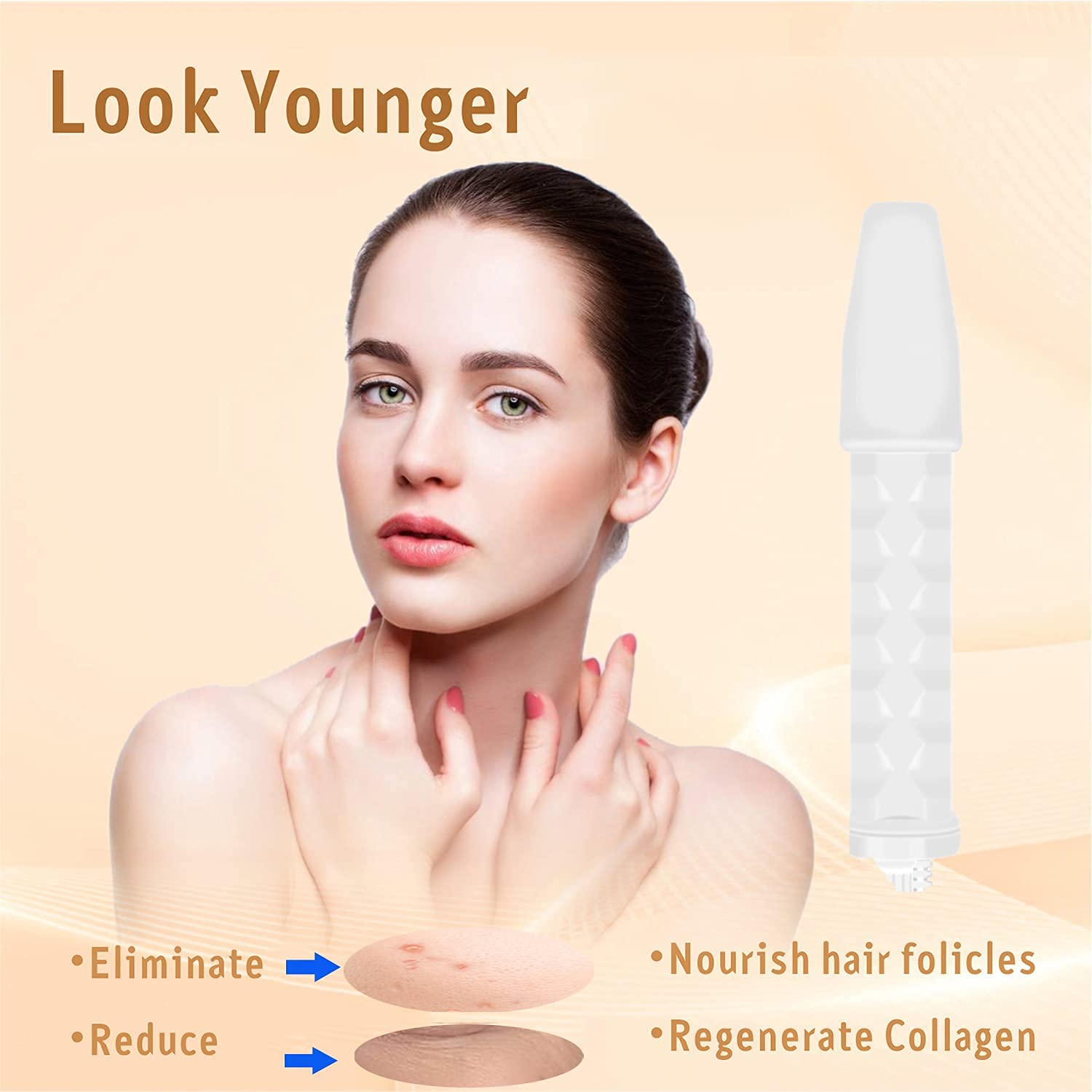 Quiet&Far four-tube set image with versatile attachments for targeted treatments