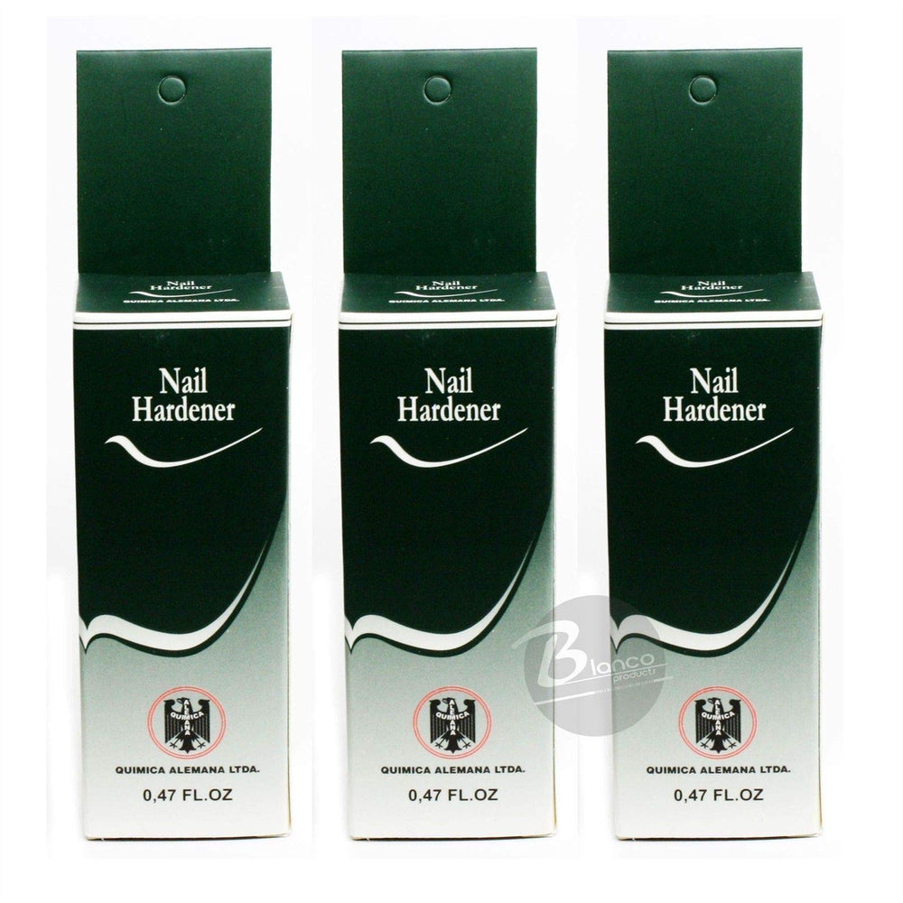 Química Alemana Nail Hardener pack bottles for stronger nails in a multi-pack