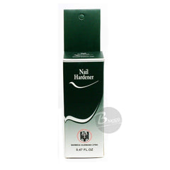 Química Alemana Nail Hardener yellow amber liquid indicating nourishing formula