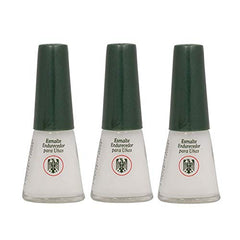 Química Alemana Nail Hardner bottle with new nourishing formula supports healthier nails.