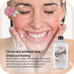 Quinn's Aloe Vera ingredient supports natural hydration with certified organic extract.