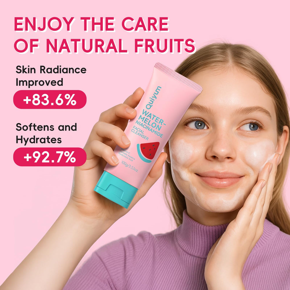 QUIYUM Avocado Ceramide Eye Cream tube close-up for nourishing eye area.