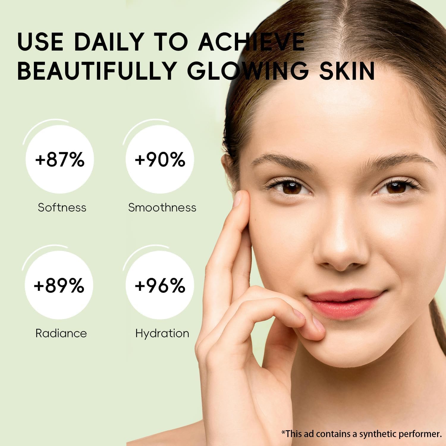 QUIYUM yuzu cleanser pump dispensing foam to gently cleanse and hydrate skin