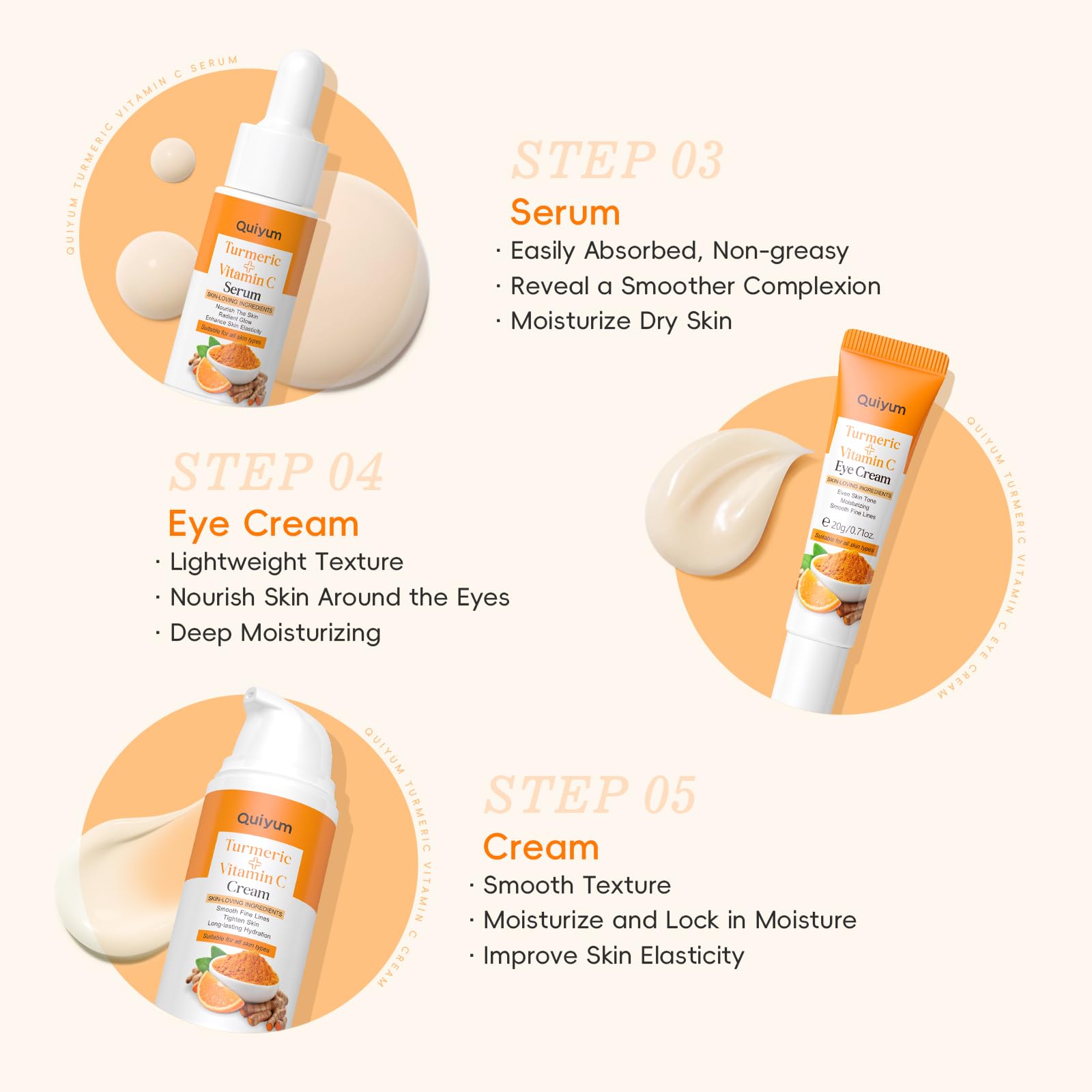 QUIYUM Face Cream Pump delivers lightweight hydration and quick absorption