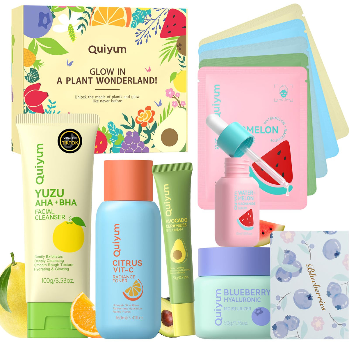 QUIYUM front packaging showing full 10-piece kit and cohesive design for gifting