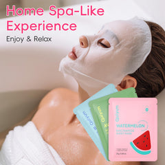QUIYUM watermelon niacinamide face mask close-up brightening and soothing