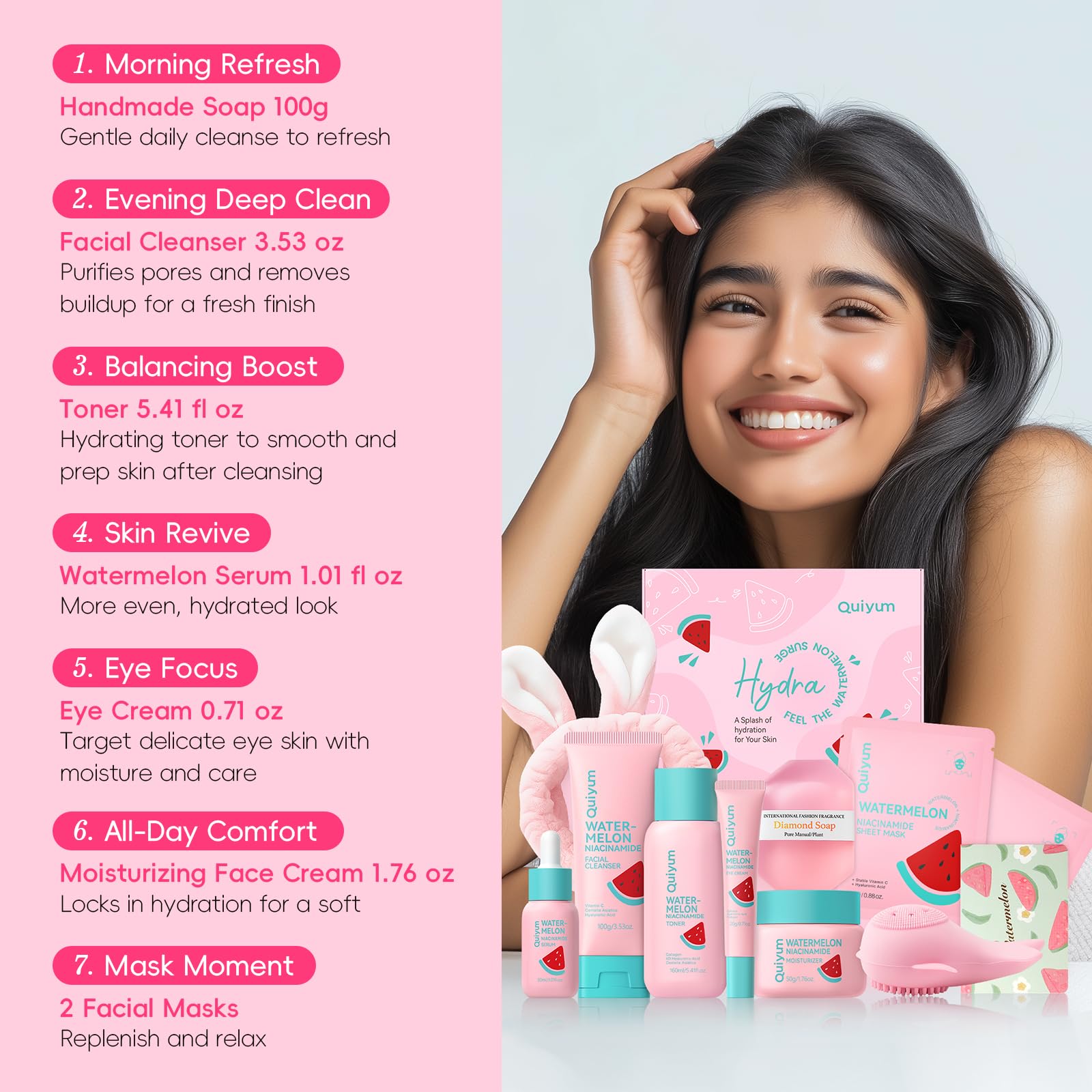 QUIYUM Moisturizing Face Cream delivers lasting moisture and a soft finish.