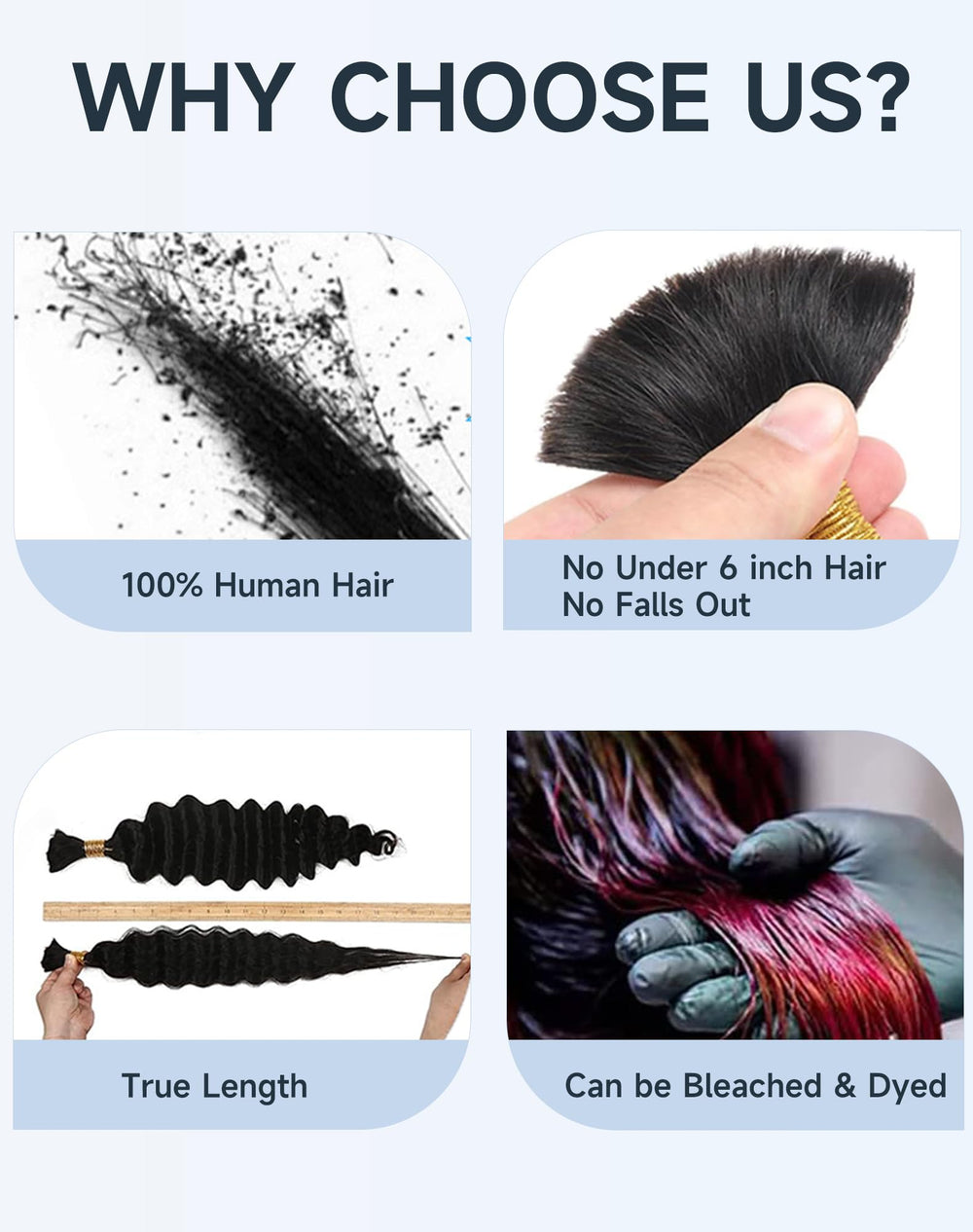 Qulueo soft dense texture braid hair indicating fullness for dramatic styles