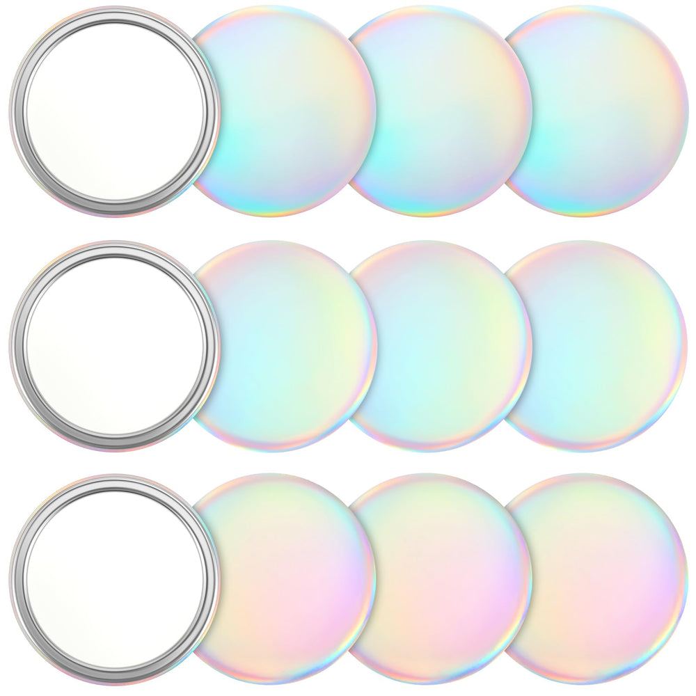 Qunclay compact mirror 12-pack front view—purse-ready, everyday grooming companion.