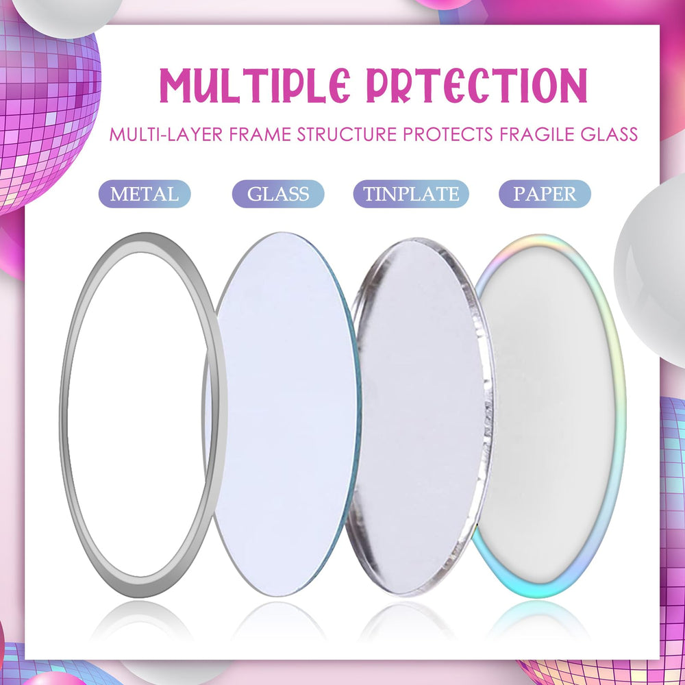 Qunclay mini pocket mirror purse-size—slips easily into bags for quick checks.