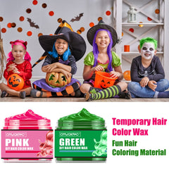 QUNGCO blue hair color wax swatch for vivid festival looks and everyday fun.