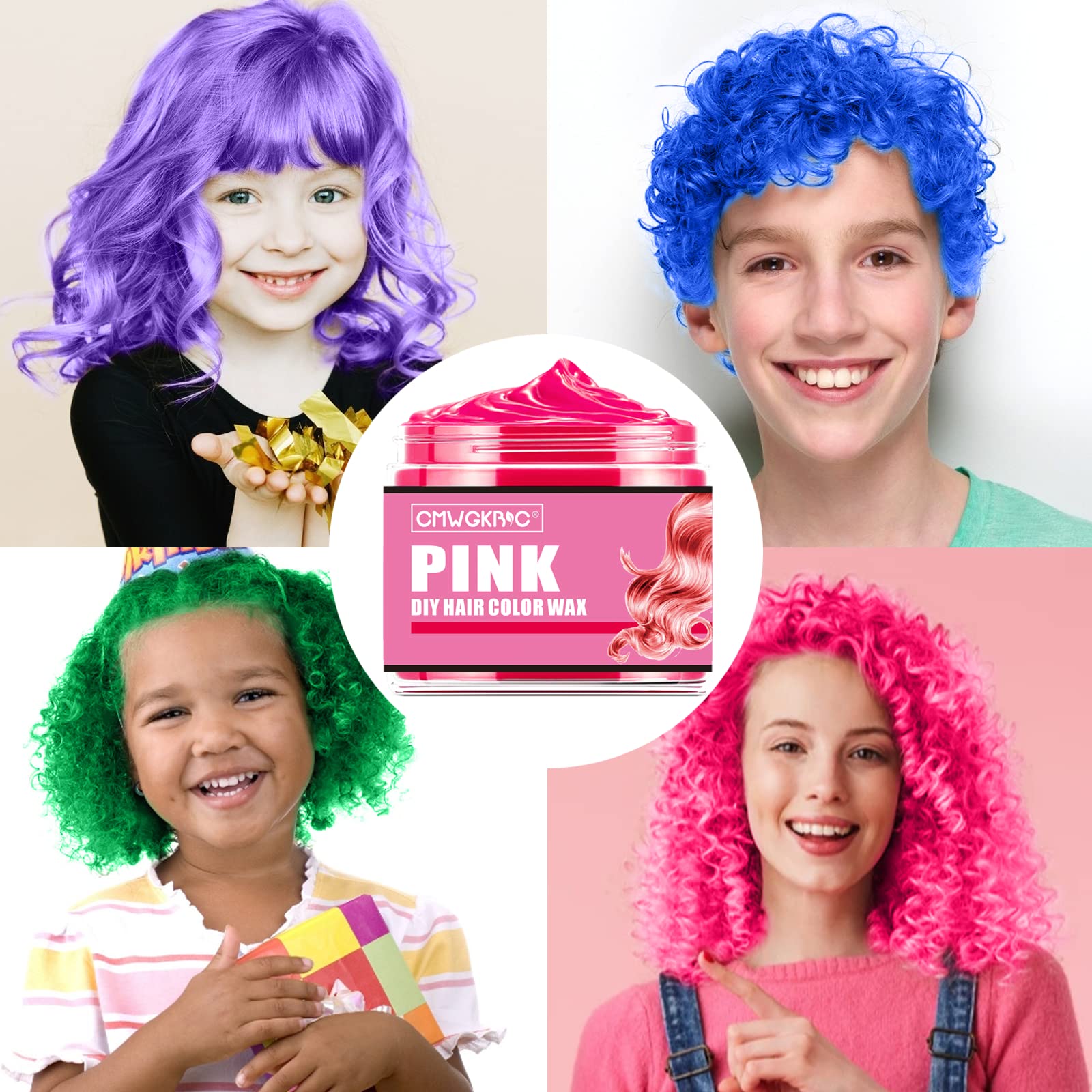 QUNGCO natural ingredients hair wax is gentle on scalp and easy to rinse.