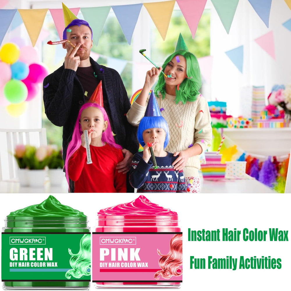 QUNGCO temporary hair wax application shows simple, fast styling at home.