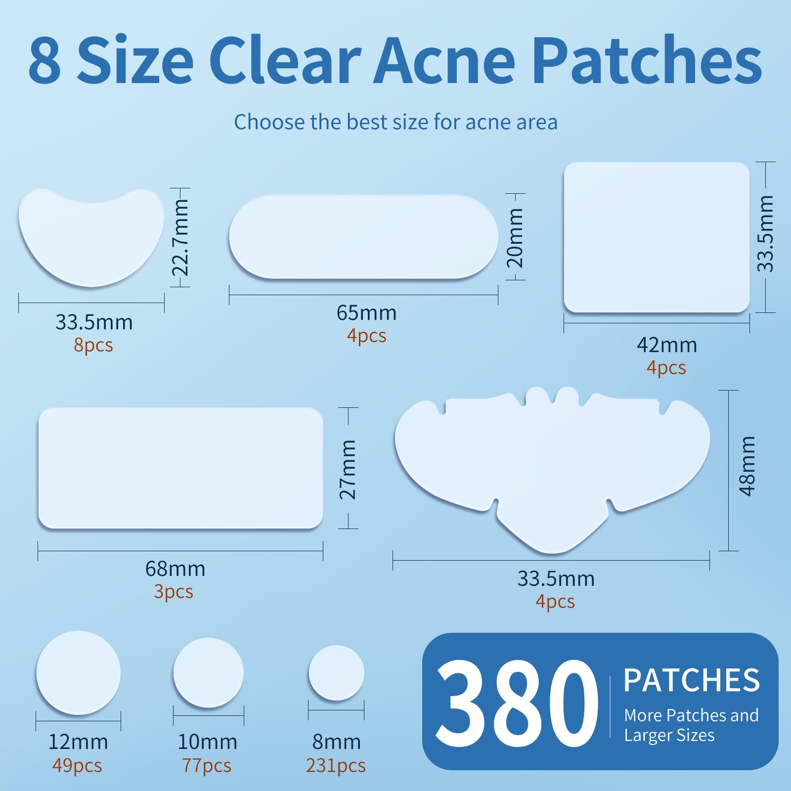 QUSTERE vegan-friendly hypoallergenic dermatologist-tested patches for all skin types