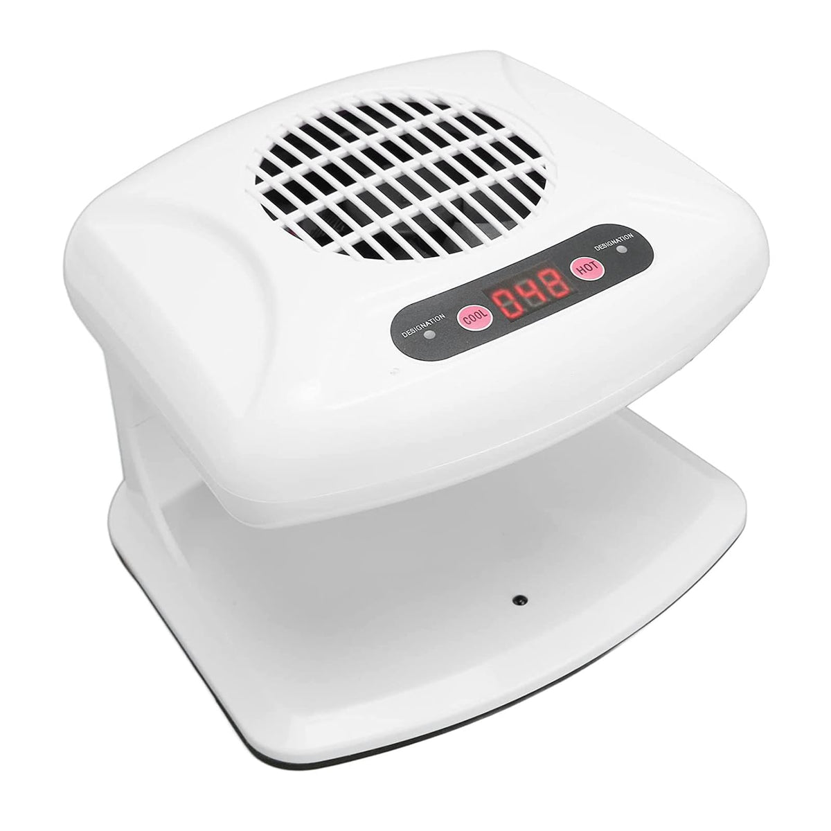 QUTUNI nail dryer front view highlights compact home-use design for desks.