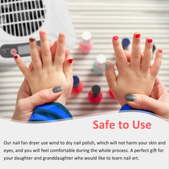 QUTUNI nail dryer hot and cool air modes for versatile comfort.