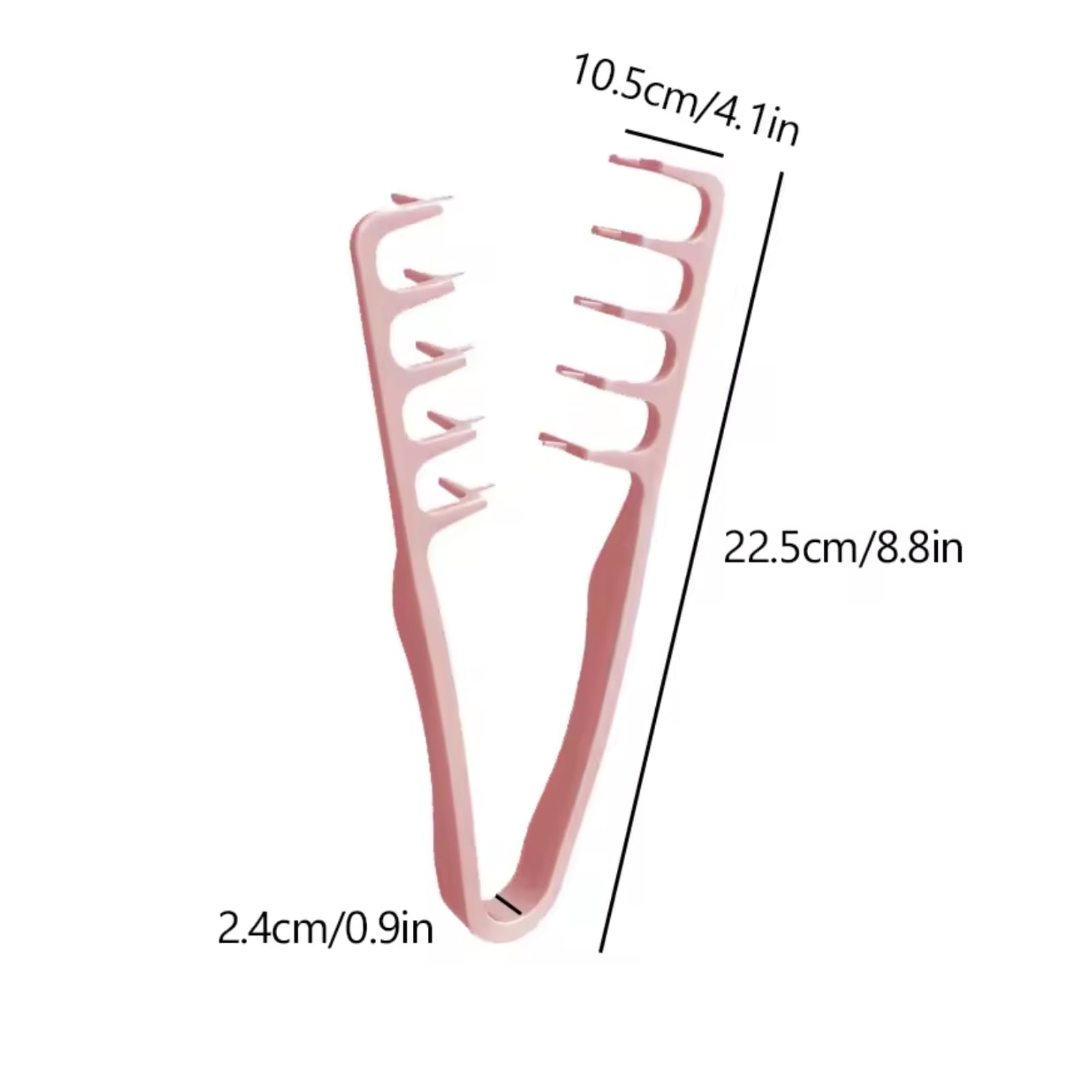 Qyubov Volumizing Texture Comb made from ABS offers lightweight, durable performance across hair types.