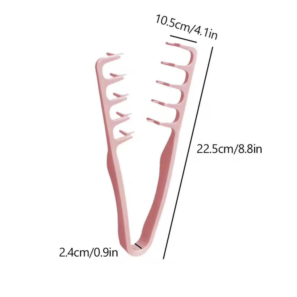 Qyubov Volumizing Texture Comb made from ABS offers lightweight, durable performance across hair types.