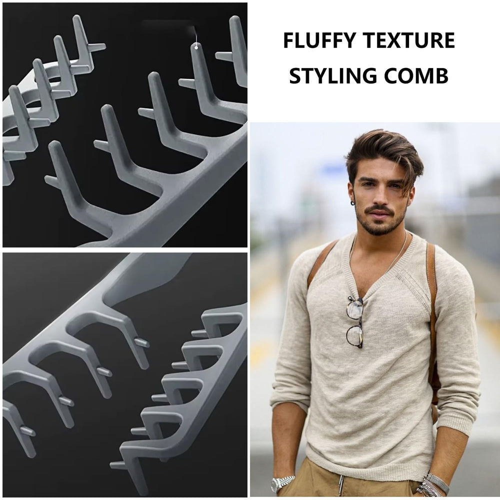 Qyubov Volumizing Texture Comb suits men and women for versatile use.