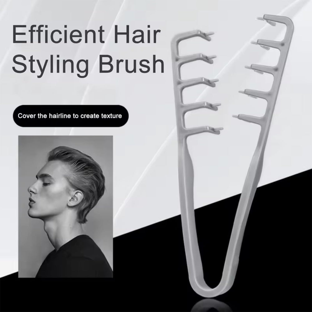Qyubov Volumizing Texture Comb close-up shows wide teeth for gentle detangling and anti-frizz.