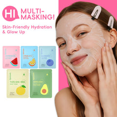QUIYUM Avocado mask sheets prepared for soothing hydration across skin types