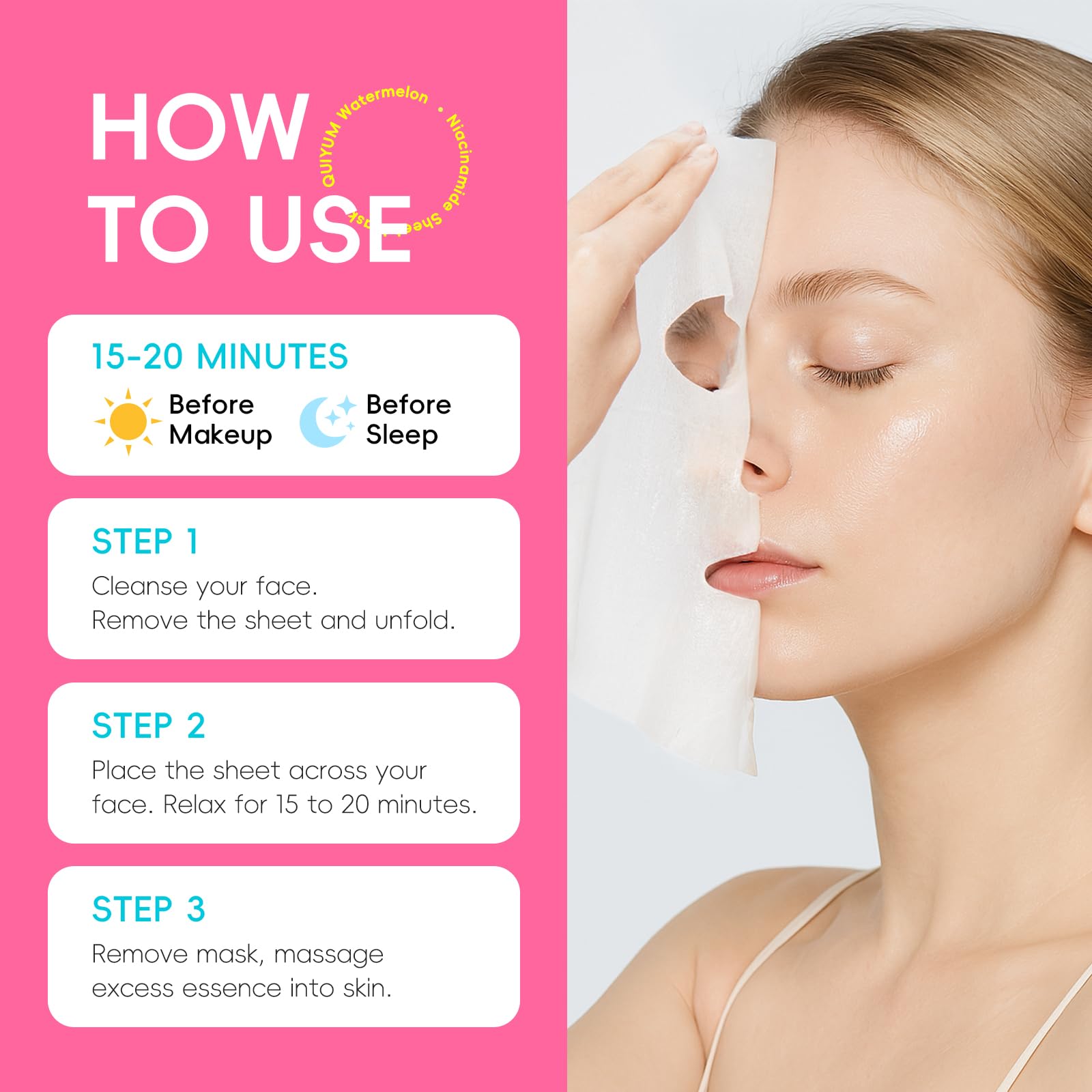 QUIYUM Spa-at-home setup conveys a relaxing skincare routine
