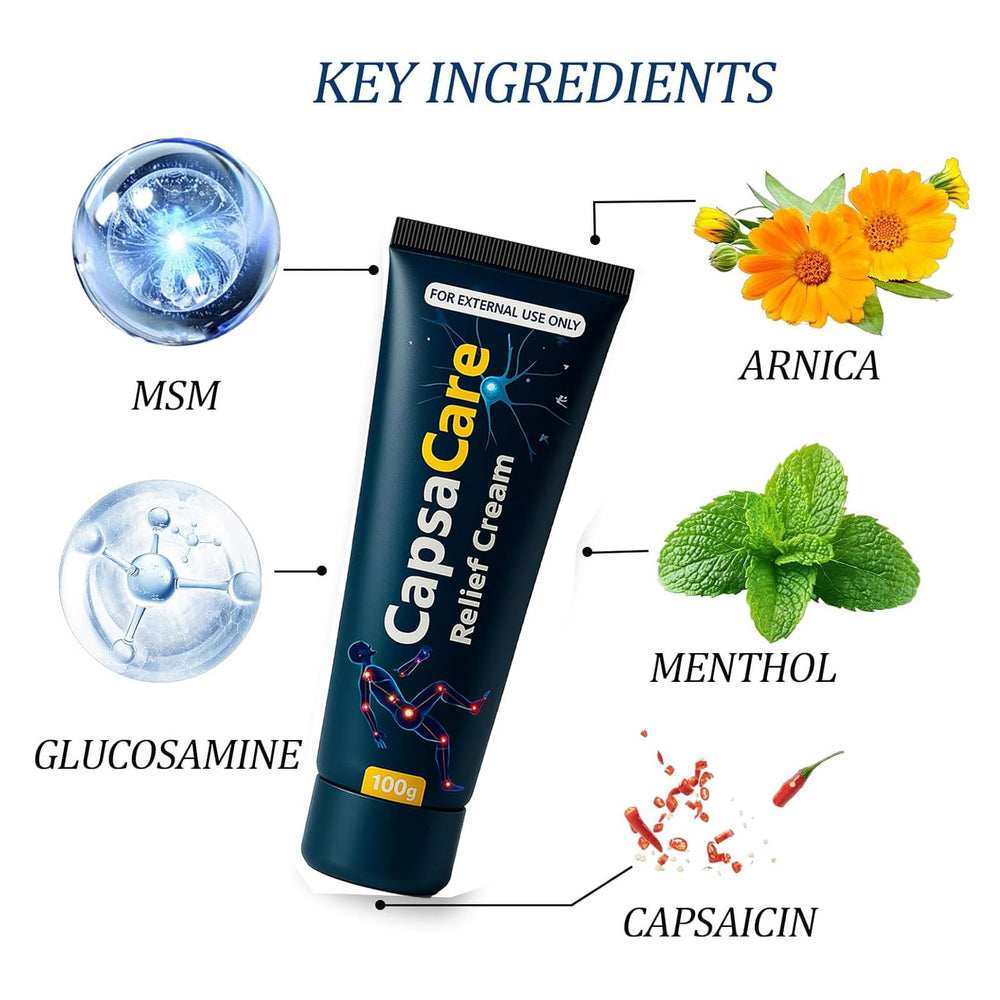 QUZOYU Capsacare-cream-ingredient-capsaicin highlights localized comfort for movement.