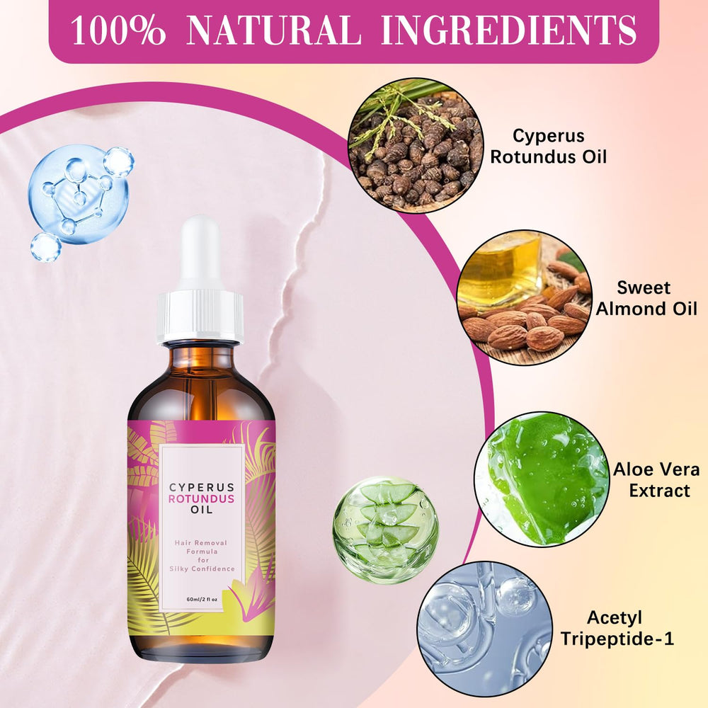 Qynar Cyperus Rotundus Oil armpit-area application for smooth skin.