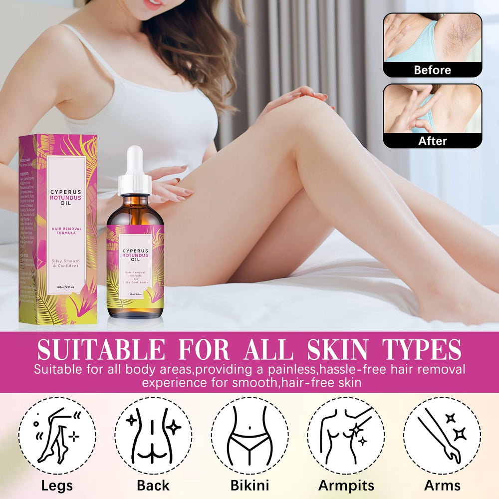 Qynar Cyperus Rotundus Oil for face and body use, nourishing skin.