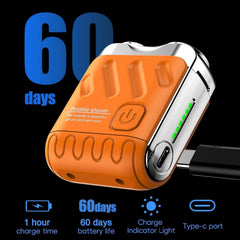 R-12 Luggage Electric Shaver dual-cutters deliver close, efficient shaving without tugging.