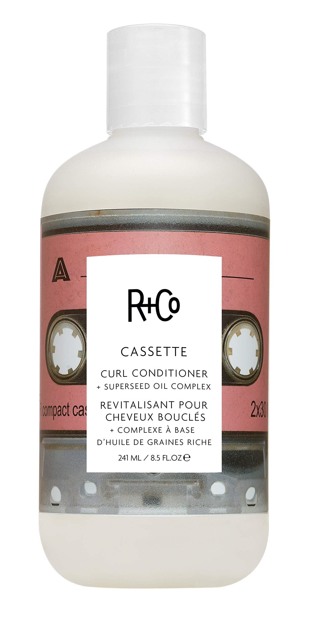 R+Co Cassette curl defining conditioner bottle for daily use and definition