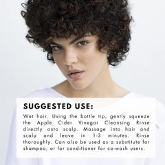 R+Co Lost Treasure ACV Cleansing Rinse foam closeup conveys luxurious cleansing