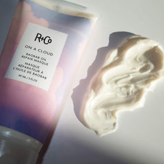 R+Co On A Cloud Baobab Oil Repair Masque creamy texture closeup