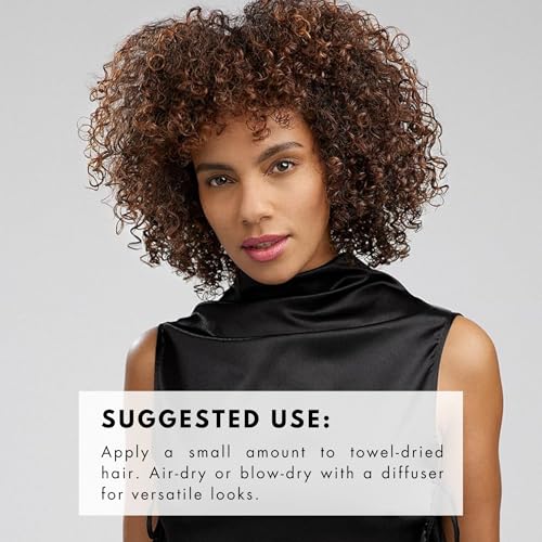 R+Co Ring Tone texture swatch highlights polish and shine on styled curls.