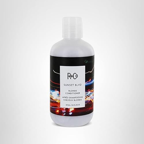 R+Co Sunset Blvd Blonde Conditioner lavender-extract helps protect against frizz and damage