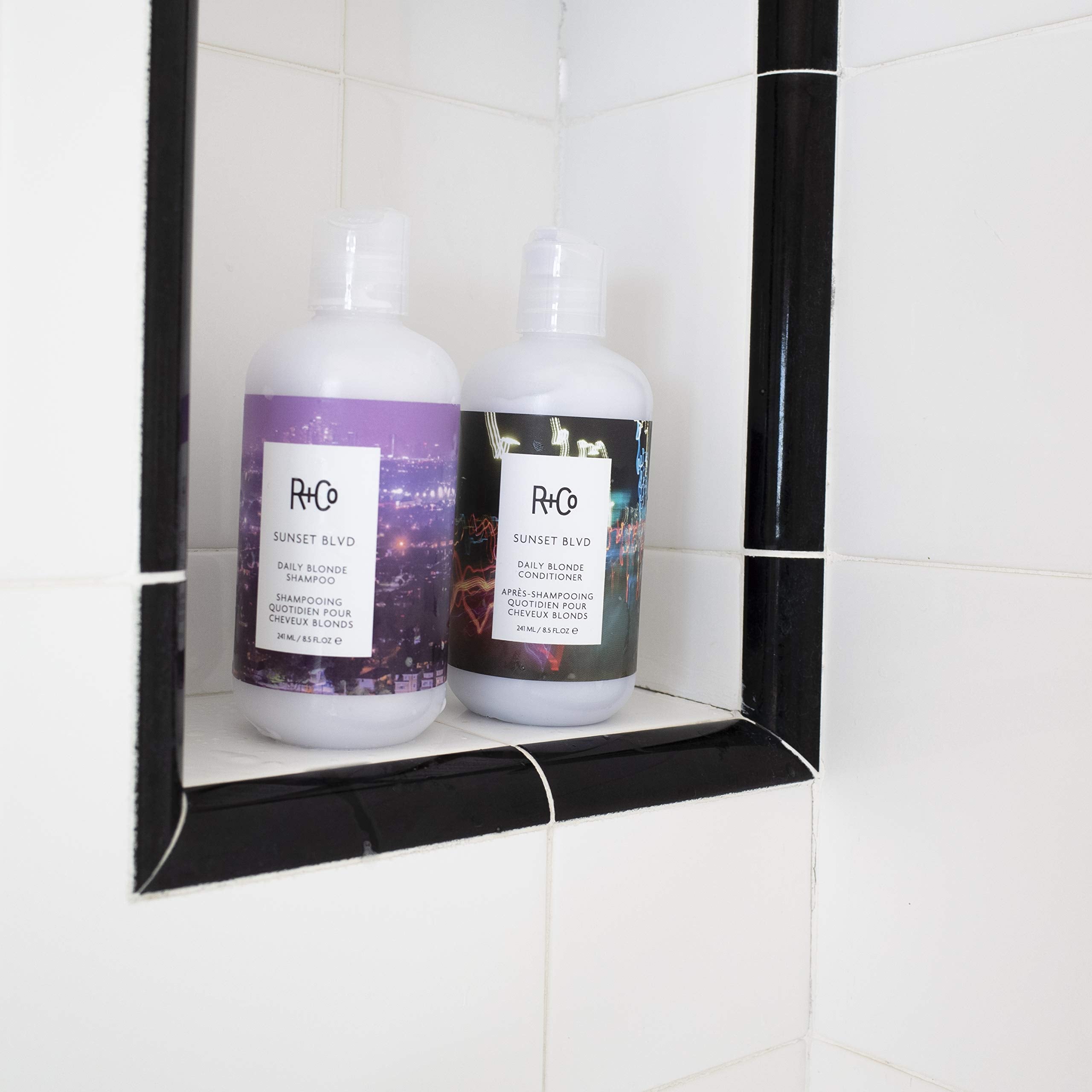 R+Co Sunset Blvd Blonde Conditioner pearl-extract boosts moisture and radiant shine