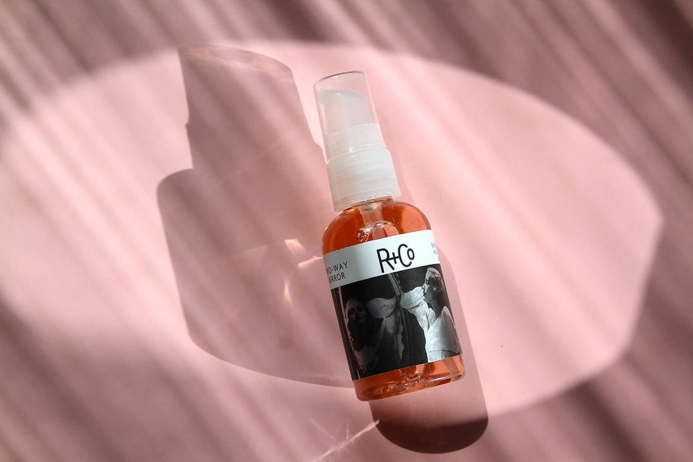 R+Co Two Way Mirror bixa-orellana oil deeply hydrates and softens.