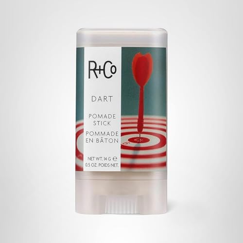 R+Co DART Hair Wax Stick vegan, sulfate-free formula supports healthy styling.