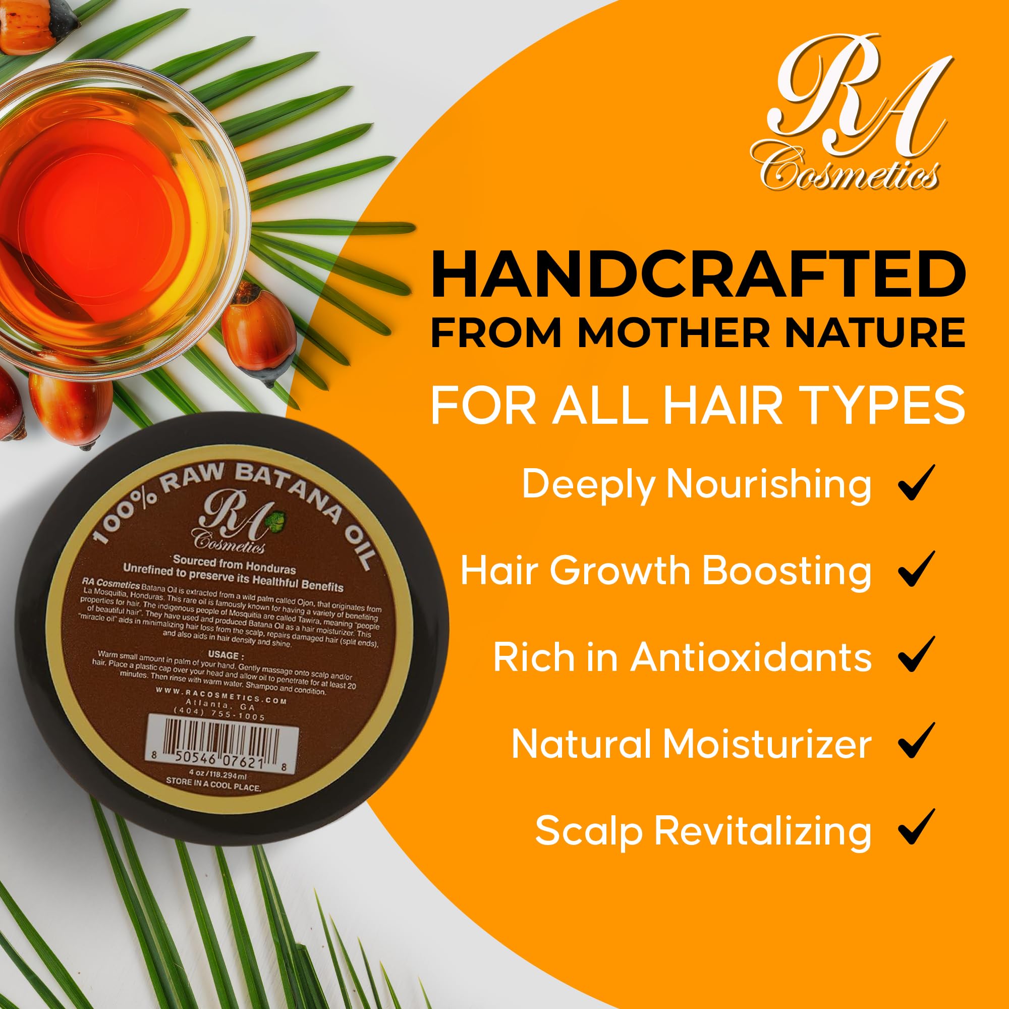 RA COSMETICS Batana Oil drops—quickly nourishes scalp to reduce dryness and frizz.