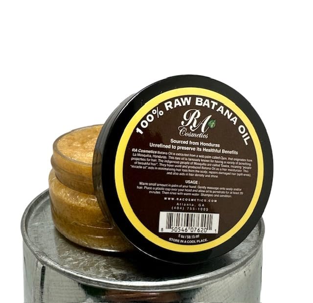 RA COSMETICS Batana Oil paste in jar shows nourishing hair care benefits