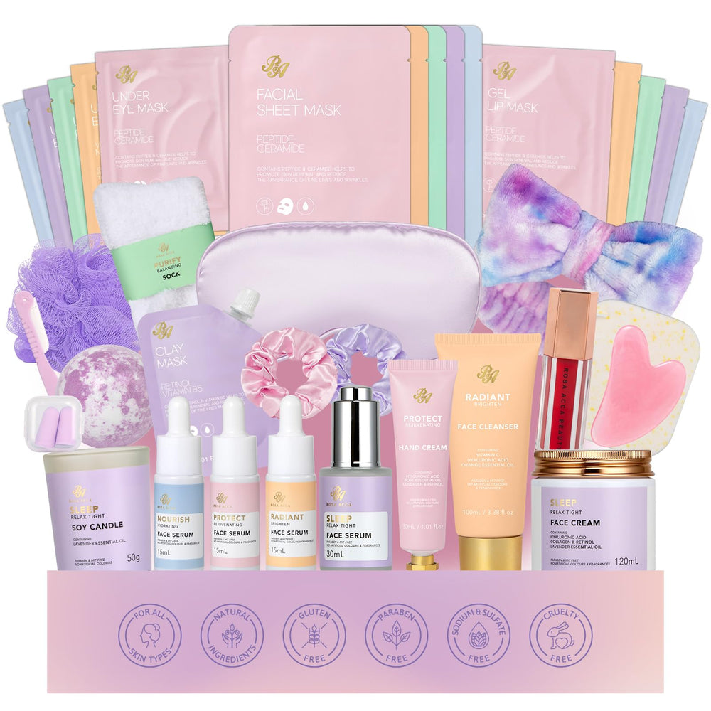RA ROSA ACCA gift set box showcases spa-ready packaging for gifting.