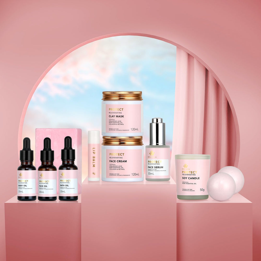RA ROSA ACCA bath oil enriches bath time and softens skin.