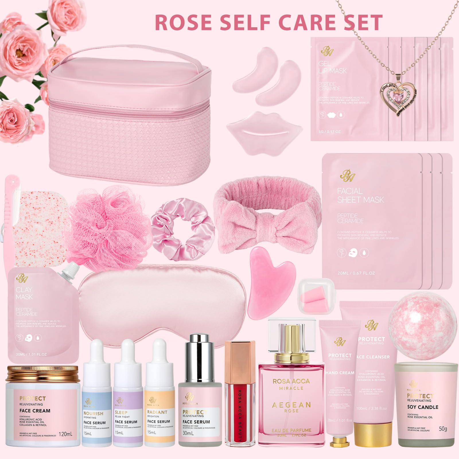 RA ROSA ACCA face gel cleanser 100ml bottle for gentle cleansing and refreshing skin