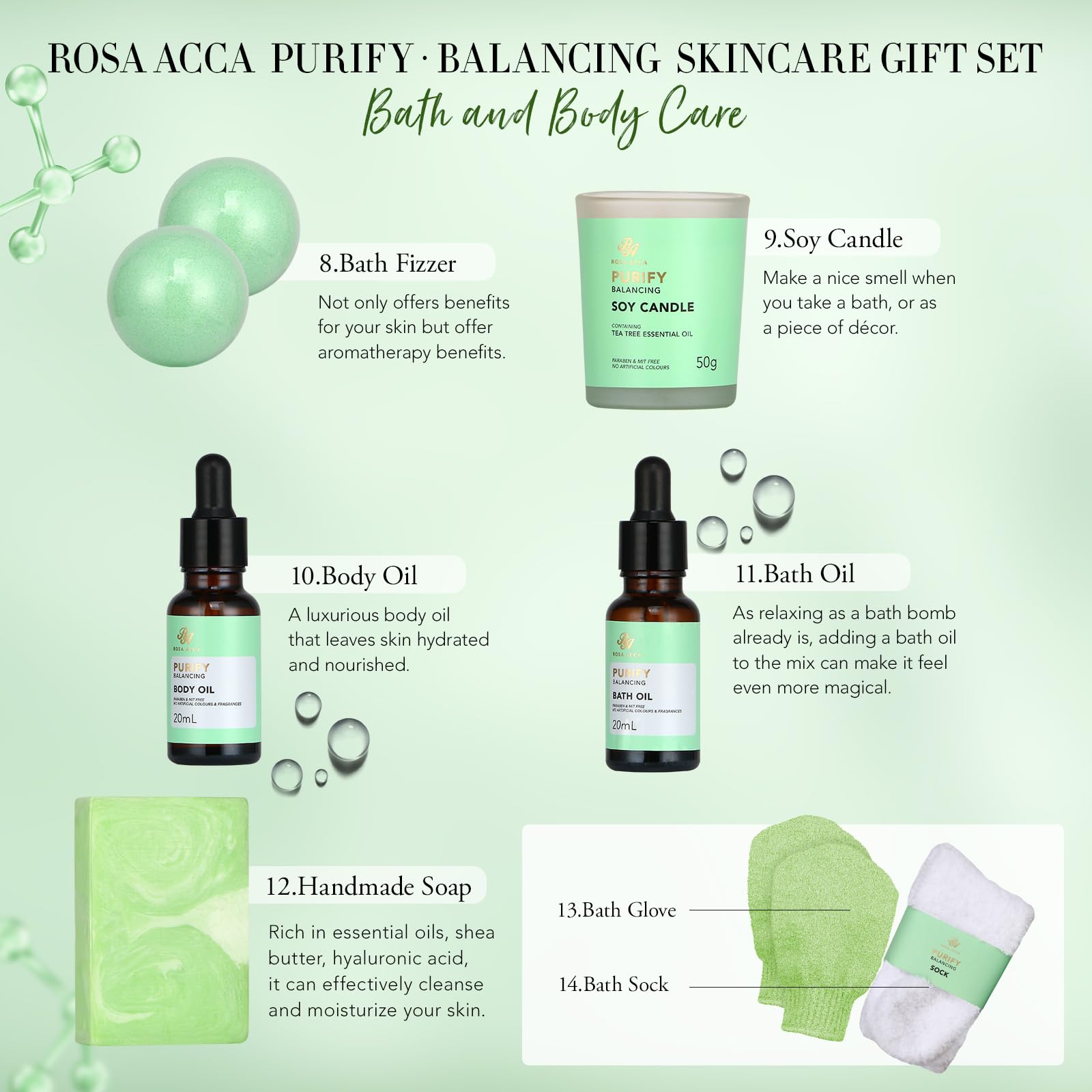 RA ROSA ACCA hyaluronic serum dropper for intense moisture and glow