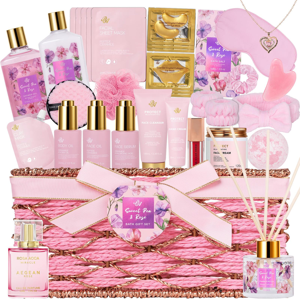 RA ROSA ACCA gift basket rose care for pampering moments