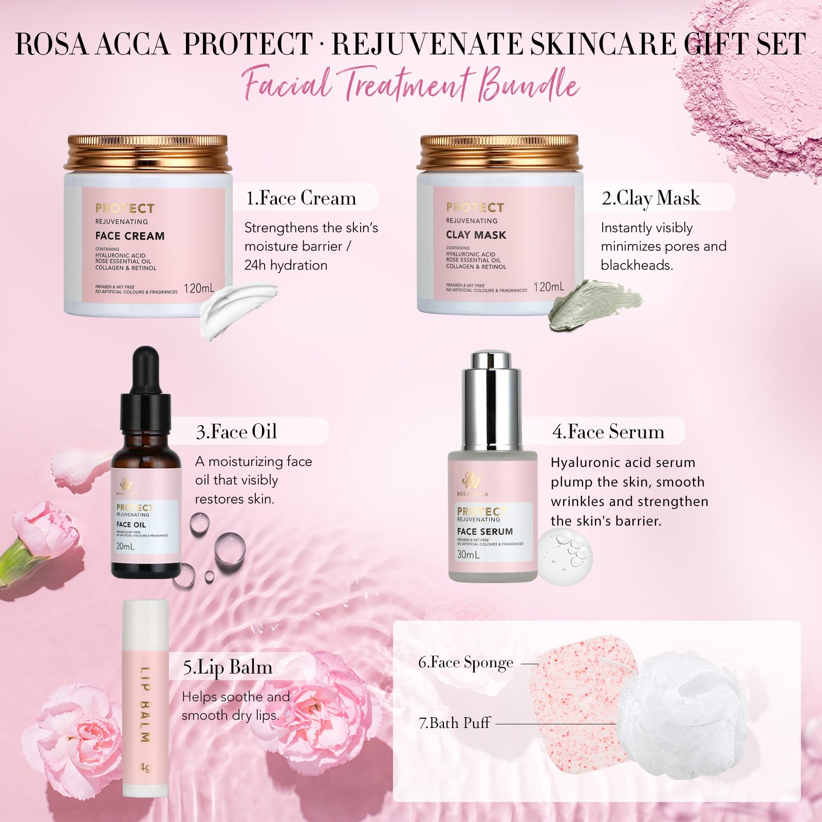 RA ROSA ACCA rose face cream nourishes and locks in moisture.