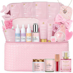 RA ROSA ACCA rose facial skin care set packaging for gifting and at-home spa