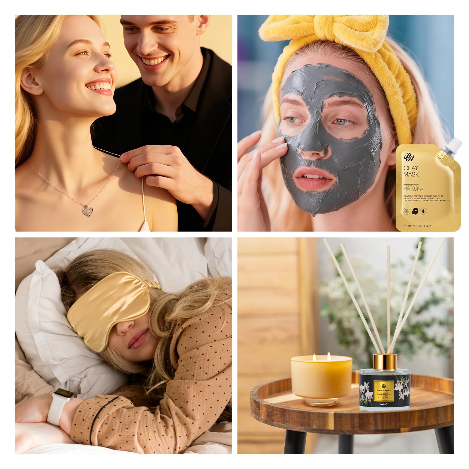 RA ROSA ACCA spa headband and wristband for easy at-home routines